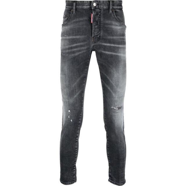 Aptempti džinsai vyrams, Juoda, Pants 5 pockets