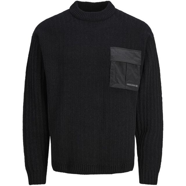 Megztinis vyrams, Juoda, JCOMETRO KNIT MOCK NEC