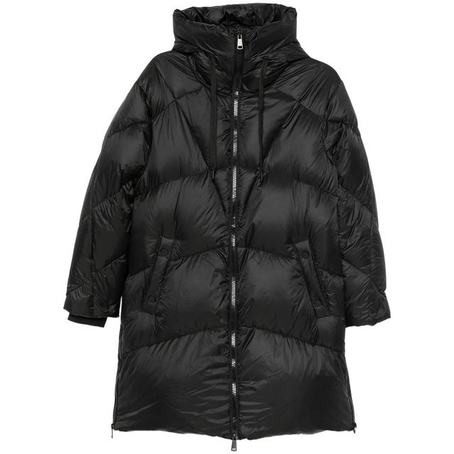 Pūkinė striukė moterims, Juoda, Jackets