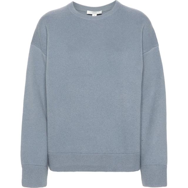 Megztinis moterims, Mėlyna, Structured crew nk pullover