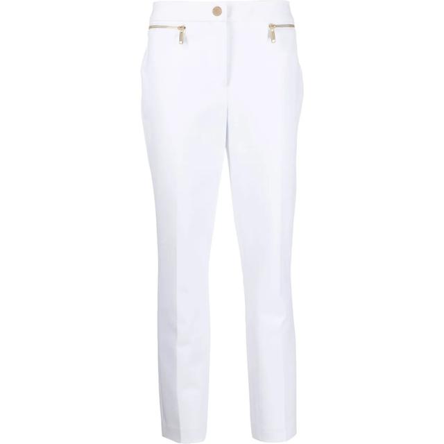 Laisvalaikio kelnės moterims, Balta, Bi strch zip pocket pant
