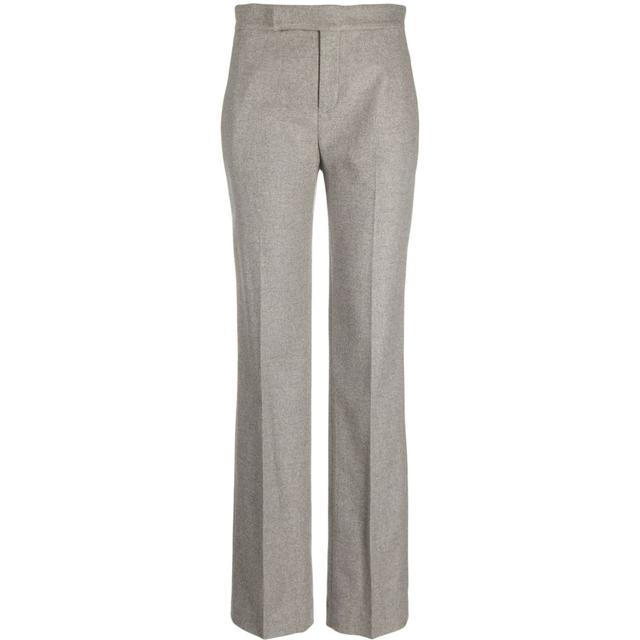 Laisvalaikio kelnės moterims, Pilka, Alecia full length flat front