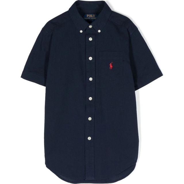 Marškiniai trump. rankovėmis berniukams, Mėlyna, Short sleeve sport shirt (8-20