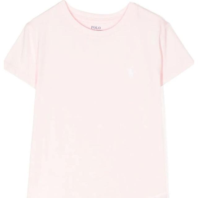 Marškinėliai trump. rankovėmis mergaitėms, Rožinė, Cotton jersey tee (2-6x)