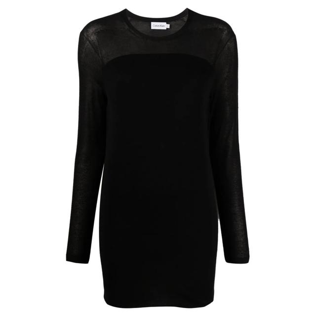 Midi suknelė moterims, Juoda, Sweater dresses