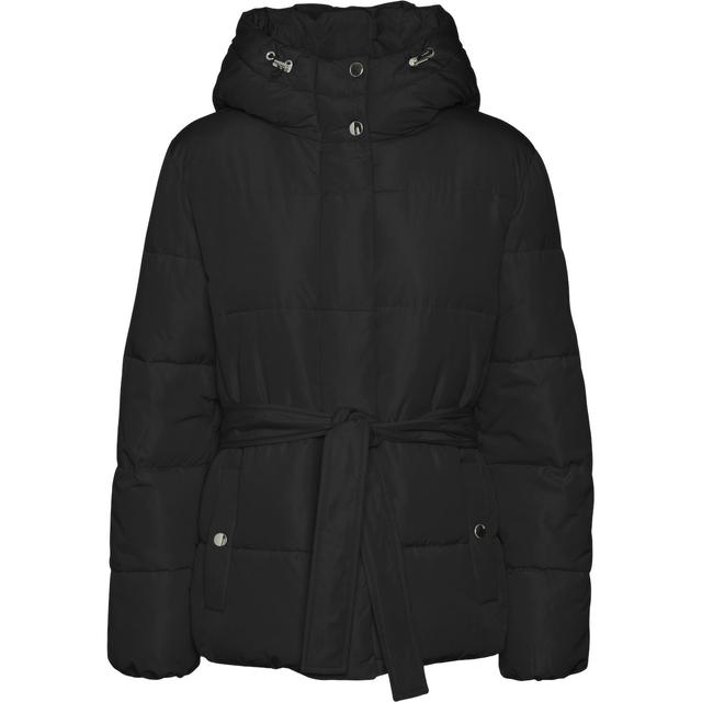 Pūkinė striukė moterims, Juoda, Farah jacket