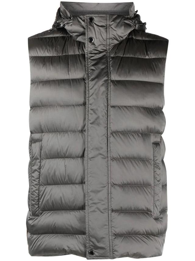 Pūkinė liemenė vyrams, Pilka, men's down waistcoat