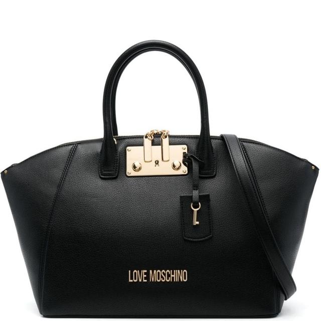 Pirkinių krepšys moterims, Juoda, Top handle tote bag