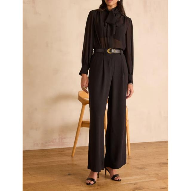 Kelnės moterims, Juoda, Trousers, ms6557691-7