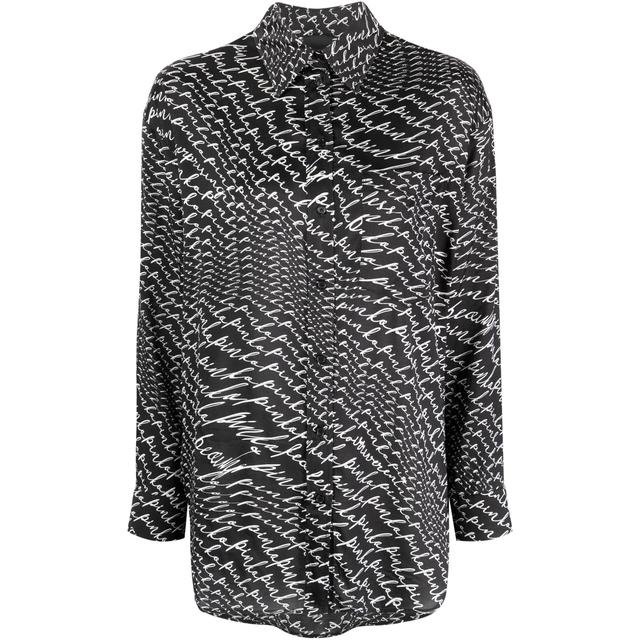 Marškiniai ilgomis rankovėmis moterims, Juoda, Cricchetto shirt