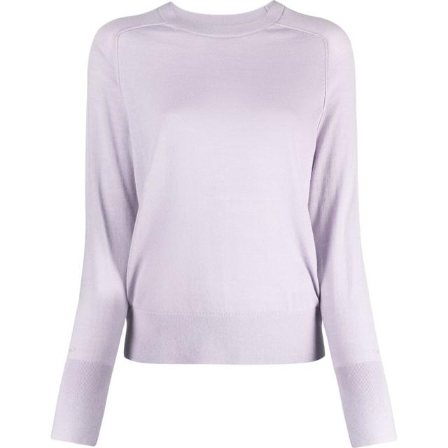 Megztinis moterims, purple, Extra fine crewneck sweater