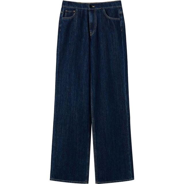Tiesūs džinsai moterims, Mėlyna, Straight-leg jeans
