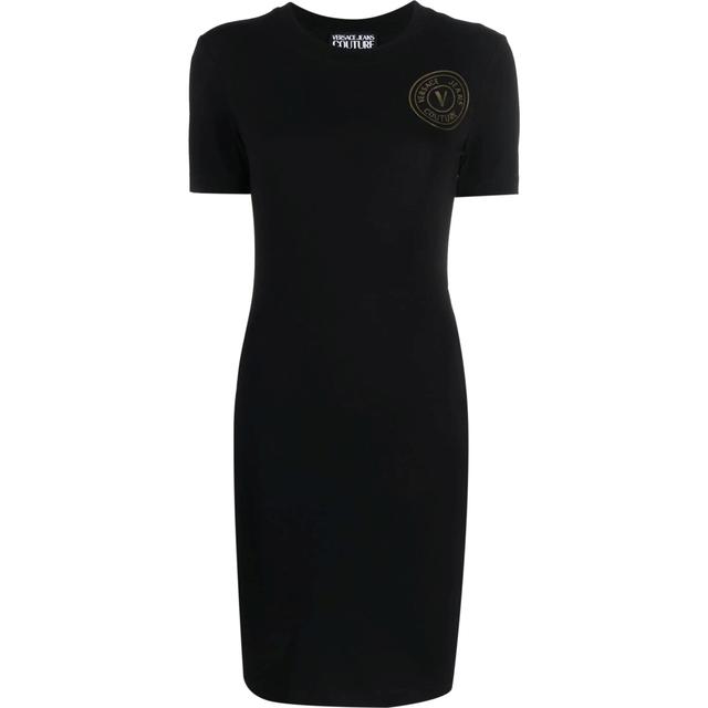Mini suknelė , Juoda, Logo-print t-shirt dress