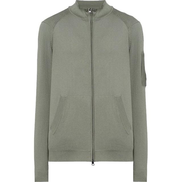 Sportinis nertinis vyrams, Žalia, Sea island zipped knit