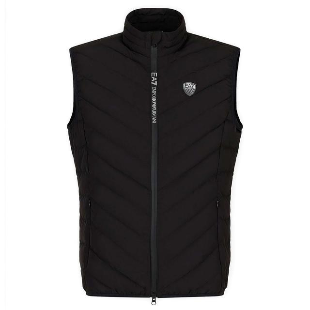 Pūkinė striukė vyrams, Juoda, Down waistcoat