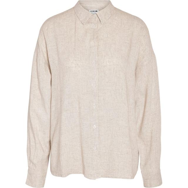 Marškiniai moterims, Smėlio, NMLEILANI L/S