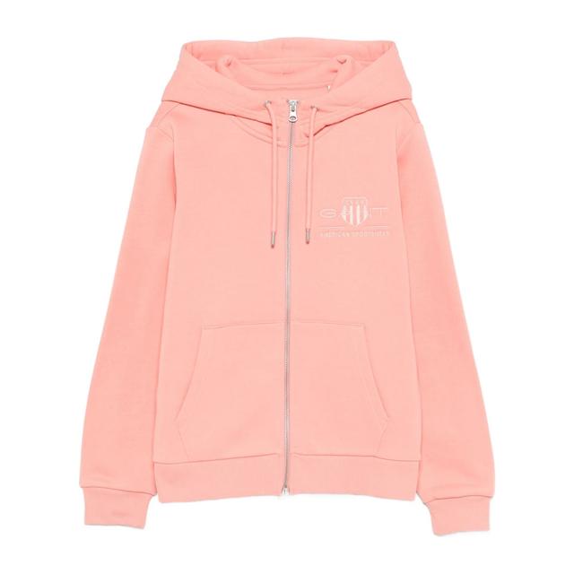 Džemperis moterims, Rožinė, REG TONAL SHIELD ZIP HOODIE