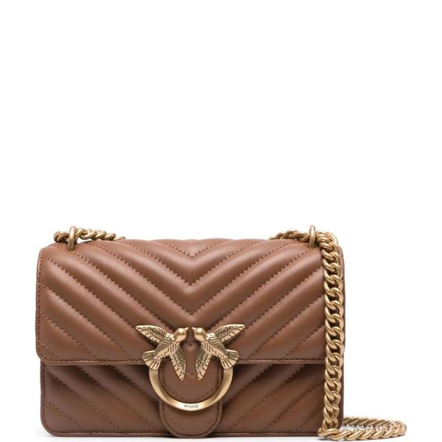 Rankinė per petį moterims, Ruda, Love one mini crossbody bag