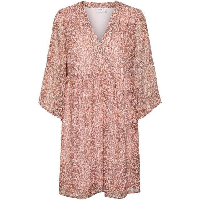 Mini suknelė moterims, Rožinė, VMULRIKKE CHIFFON 3/4