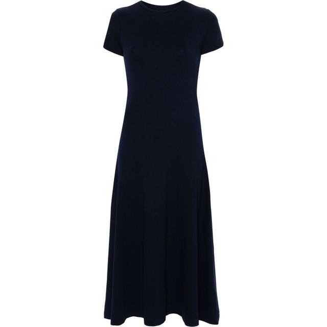 Midi suknelė moterims, Mėlyna, Embroidered logo maxi dress