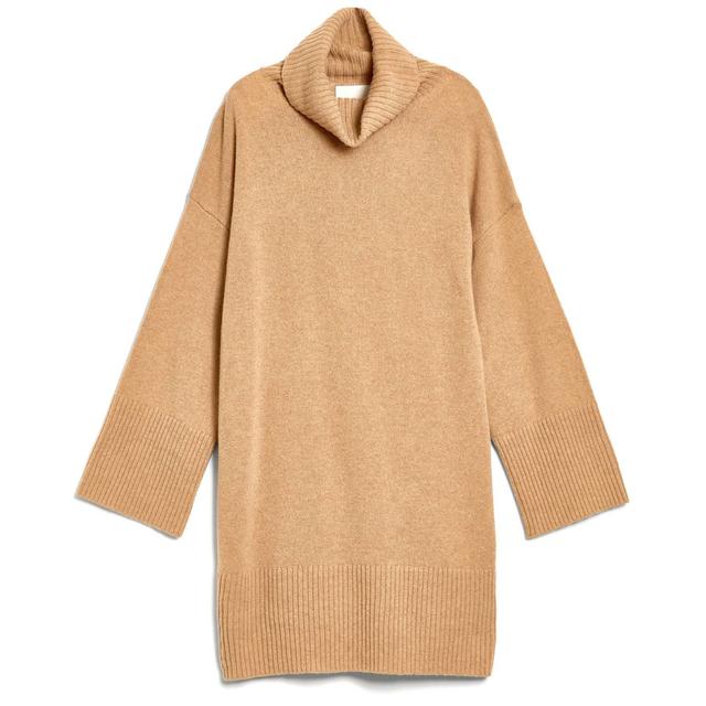 Midi suknelė moterims, Žalia, LOUNGE ROLLNECK DRESS