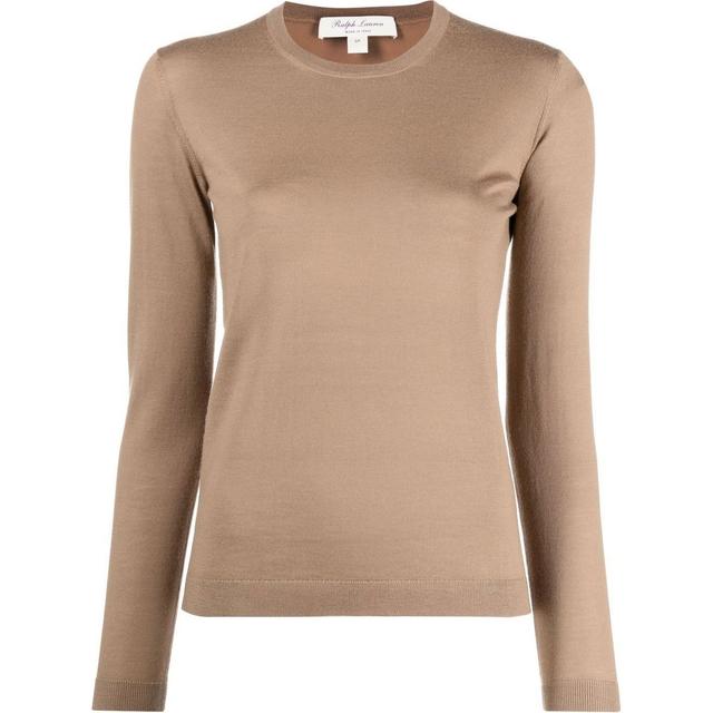 Megztinis moterims, Smėlio, Long sleeve pullover
