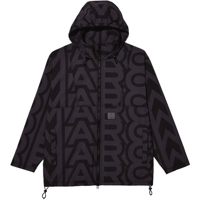 Neperpučiama striukė moterims, Juoda, Monogram ripstop jacket