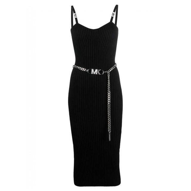 Midi suknelė moterims, Juoda, Bustier midi dress