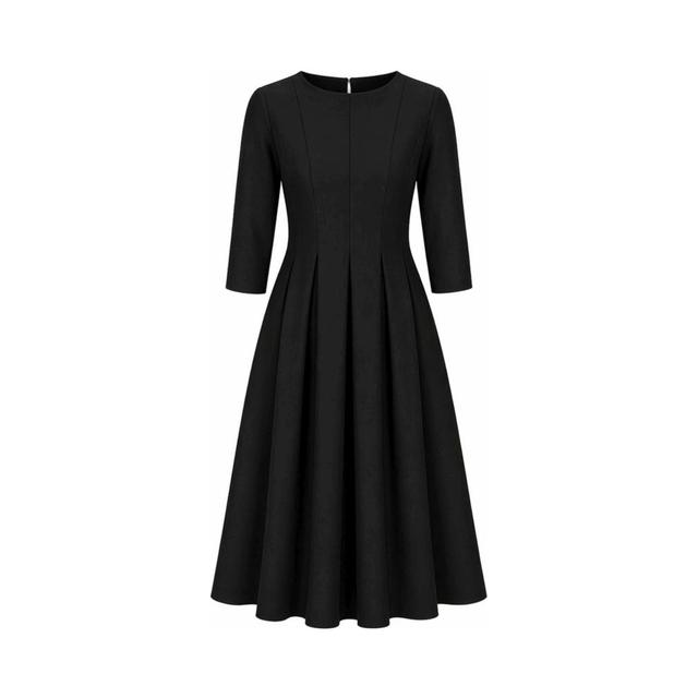 Midi suknelė moterims, Juoda, Dress
