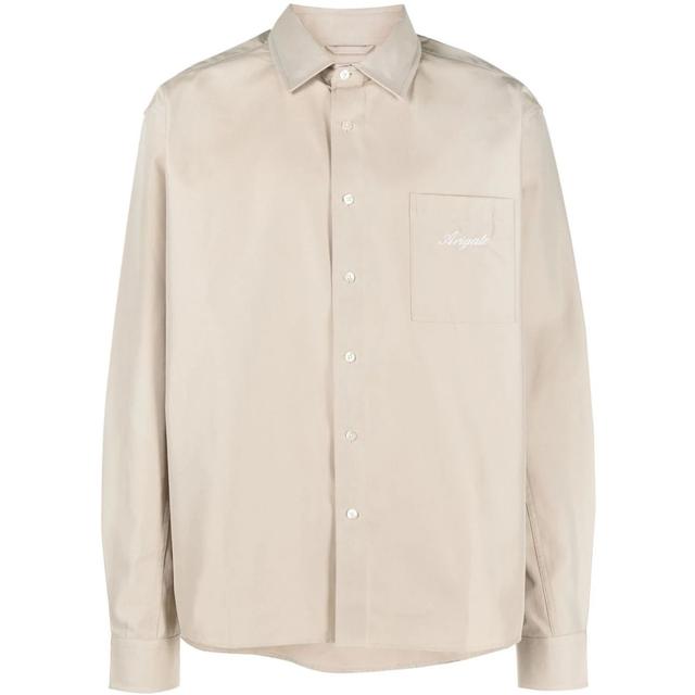 Marškiniai ilgomis rankovėmis vyrams, Smėlio, Flow overshirt