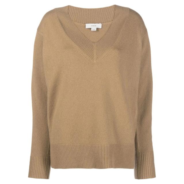 Megztinis su V apykakle moterims, Pilka, Wide v tunic