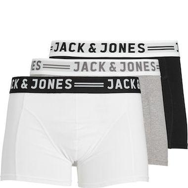 Ilginti apatiniai vyrams, Pilka, SENSE TRUNKS 3-PACK NOOS