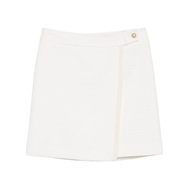 Midi sijonas moterims, Balta, Skirt