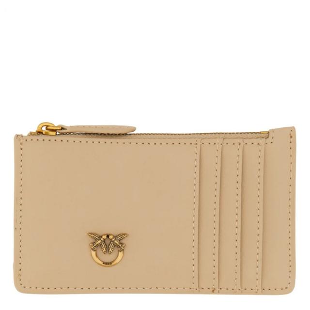 Kortelių dėklas moterims, Smėlio, Airone cardholder sheep nappa