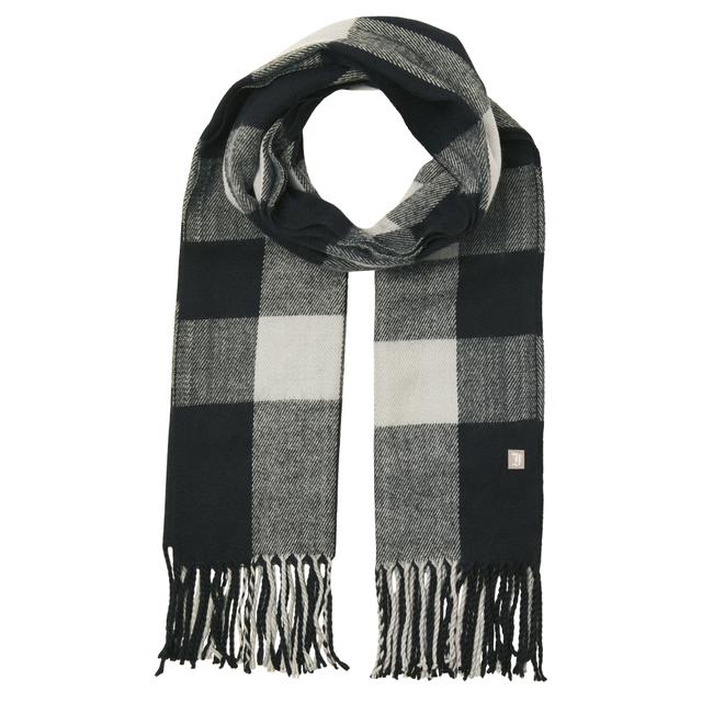 Šalikas vyrams, Juoda, Lint check scarf