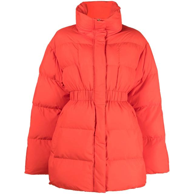 Pūkinis paltas moterims, Oranžinė, Causale coat