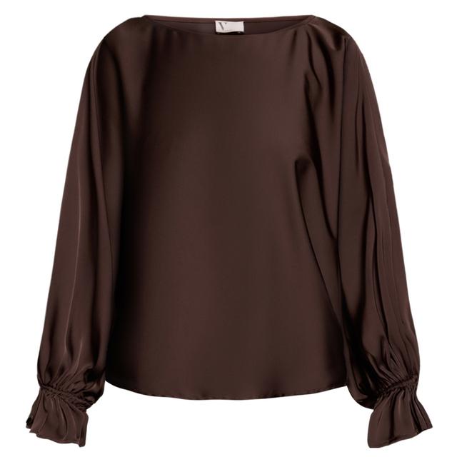 Palaidinės moterims, Ruda, Short-sleeved blouse