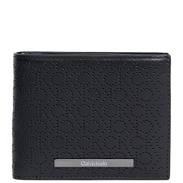 Piniginė vyrams, Juoda, Modern bar bifold 5cc w/coin