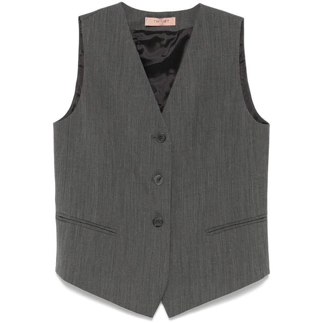 Palaidinės moterims, Pilka, Stretch wool vest