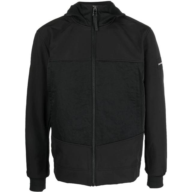 Lengva striukė vyrams, Juoda, Mix media heavy crinkle jacket