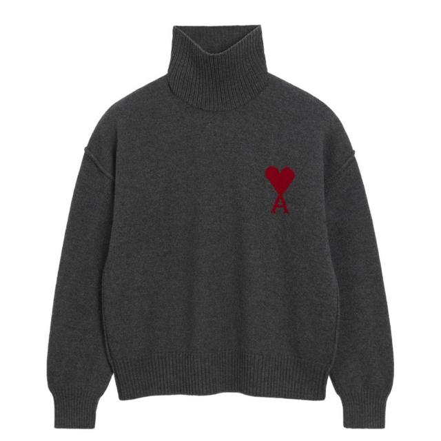 Megztinis, Pilka, Funnel neck sweater