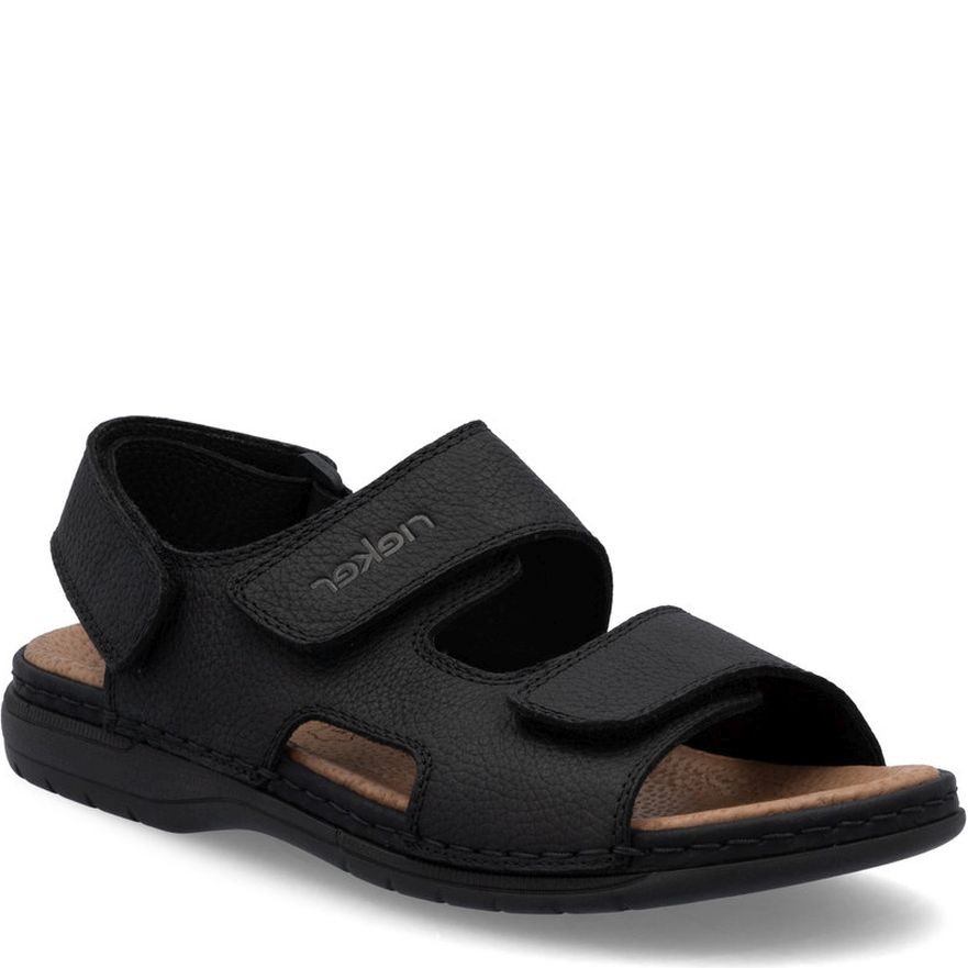 RIEKER Basutės vyrams, Juoda, Sandals 1
