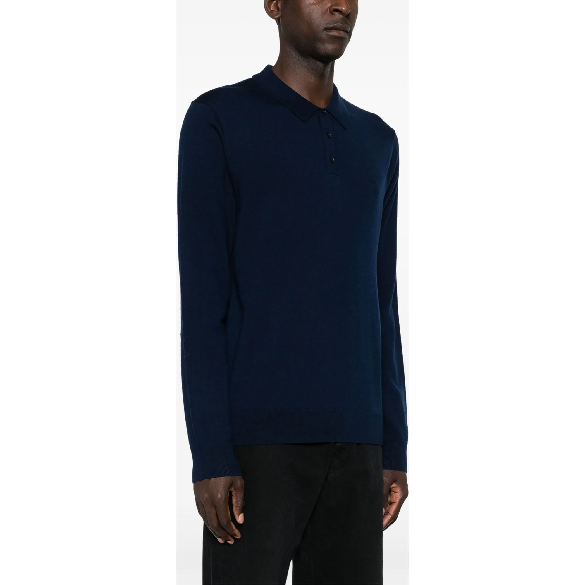 MICHAEL KORS Polo marškiniai ilgos rank. vyrams, Mėlyna, Core merino ls polo-emb 3