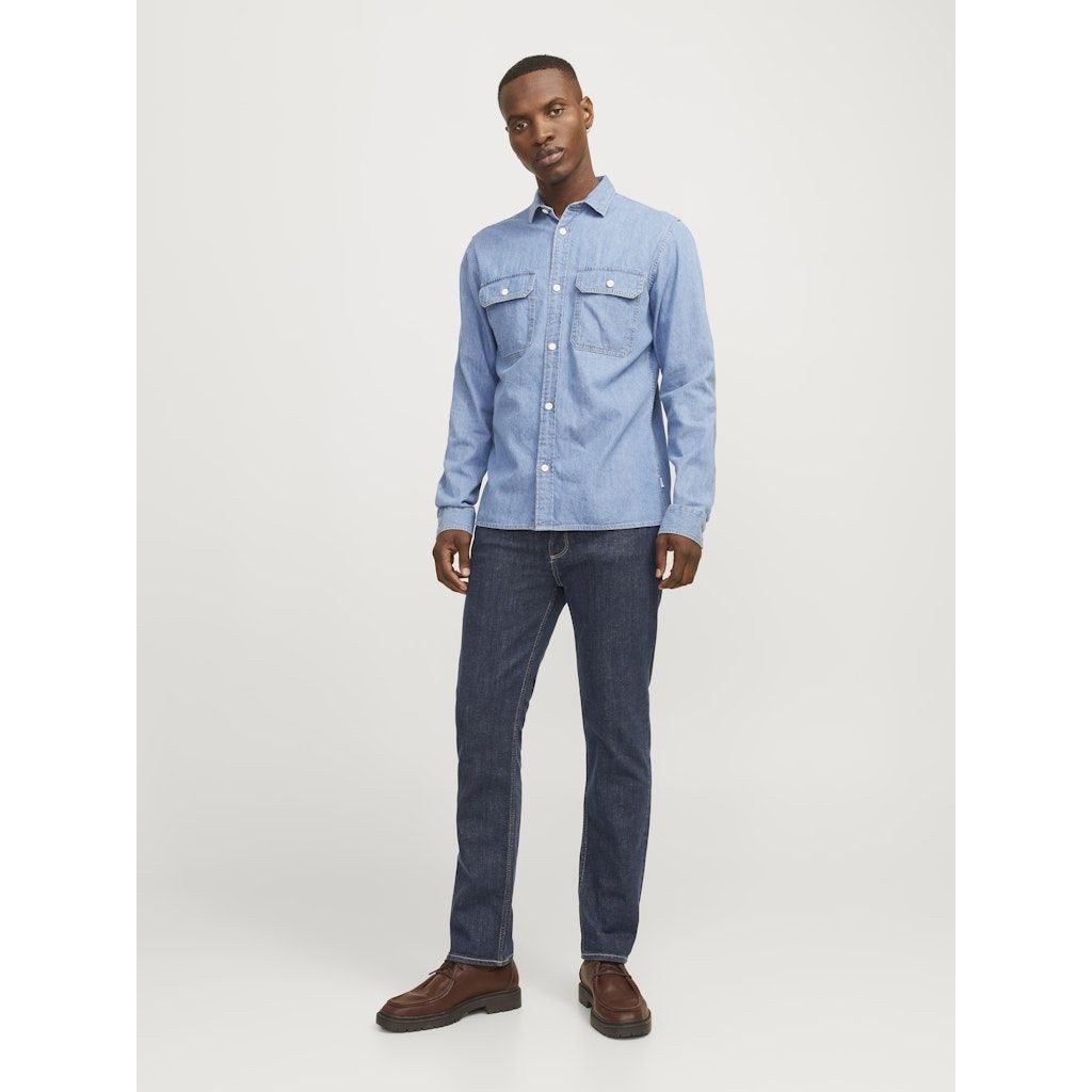 JACK & JONES Comfort džinsai vyrams, Mėlyna, Clark 7
