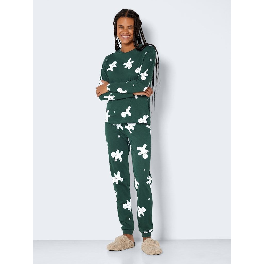 NOISY MAY Palaidinės moterims, Žalia, NMMILLE CHRISTMAS L/S 3
