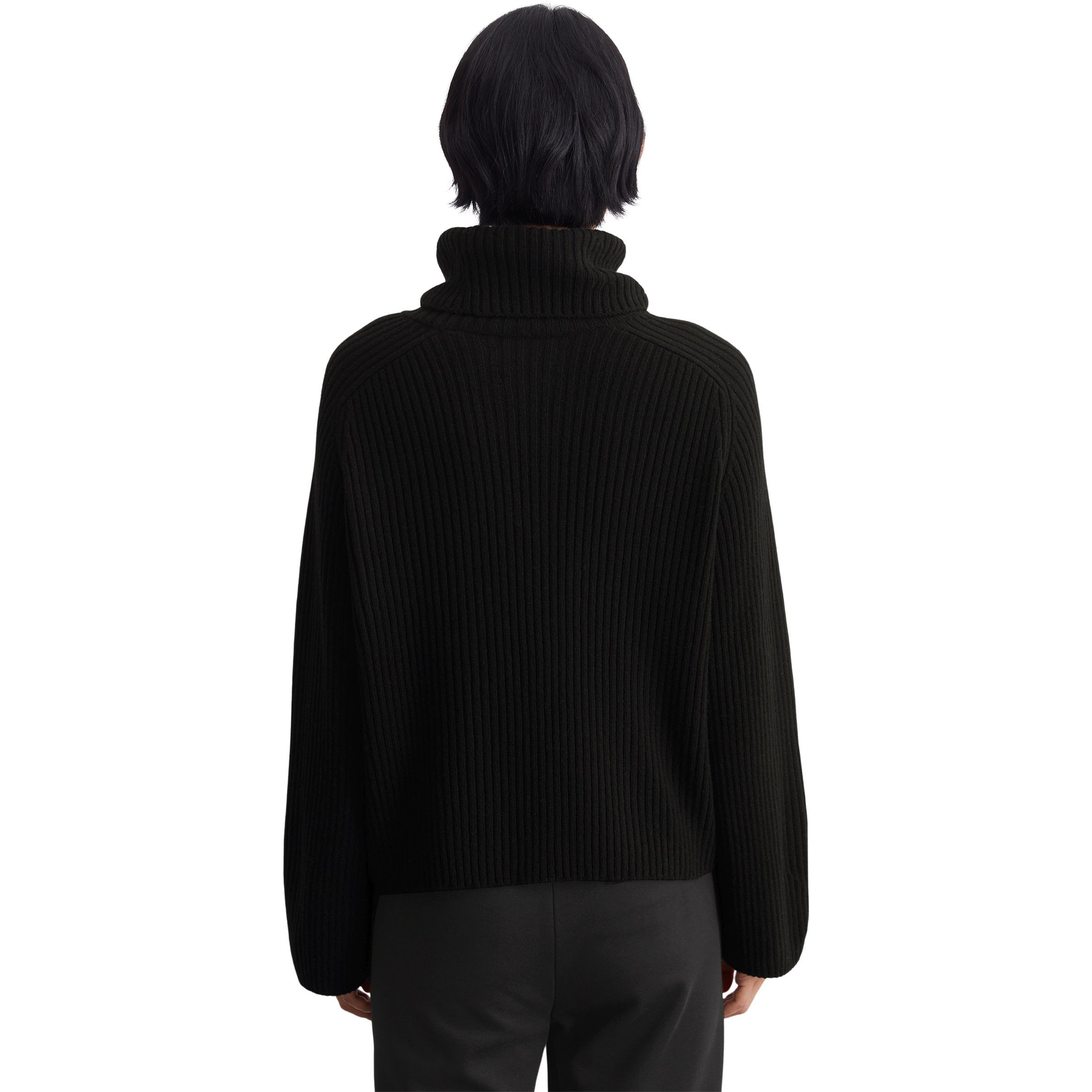 MARC O'POLO Megztinis su kaklu moterims, Juoda, Turtleneck M10621160585 3