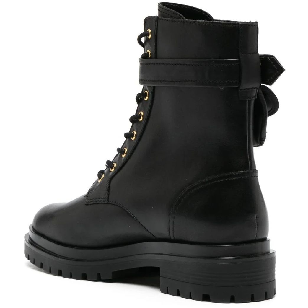 LAUREN RALPH LAUREN Auliniai moterims, Juoda, Burnished calf cammie boots 3