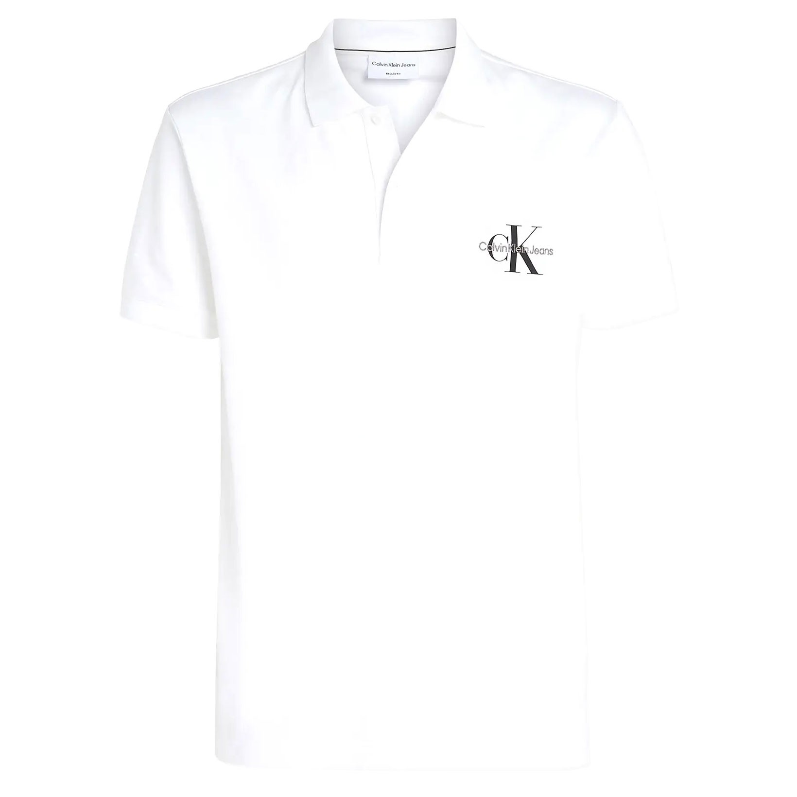 CALVIN KLEIN JEANS Polo marškiniai trumpos rank. vyrams, Balta, S/s polo 1