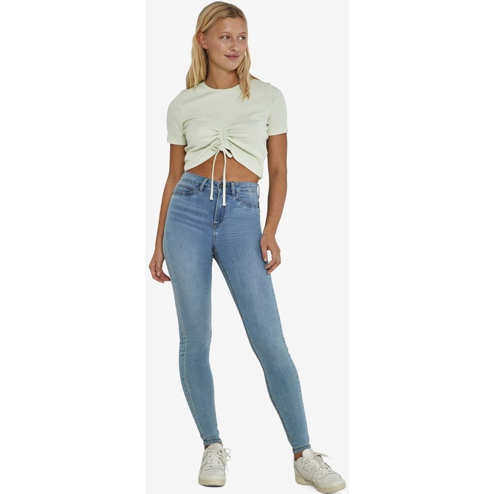 NOISY MAY Tiesūs džinsai moterims, Mėlyna, NMCALLIE HW SKINNY JE 3