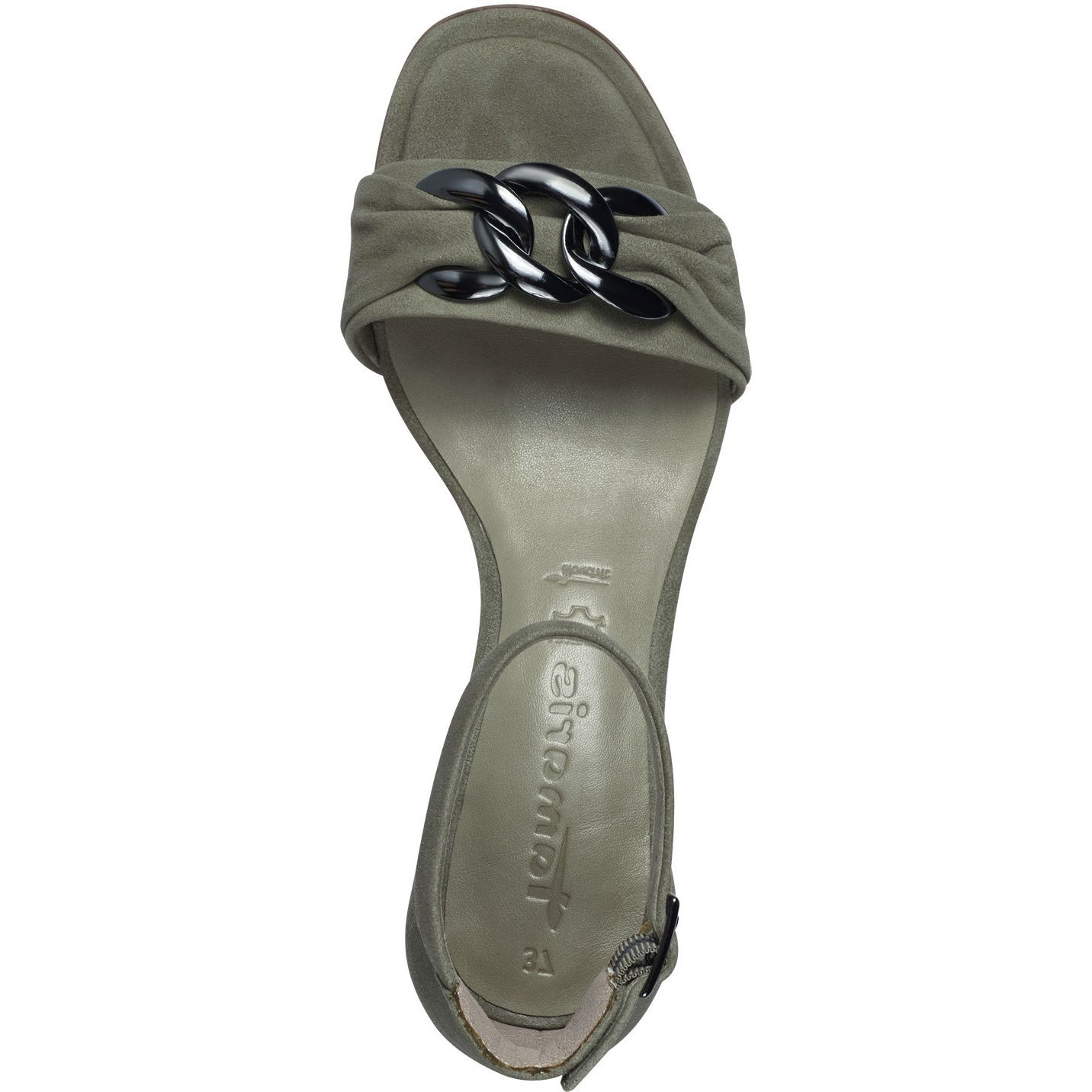 TAMARIS Basutės moterims, Žalia, SANDALS TOP 5